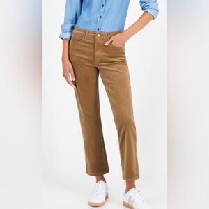 Tommy Hilfiger Tan Corduroy Tribeca Trousers Size 12 NWOT